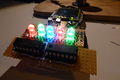 RGB LEDs connected via shift registers
